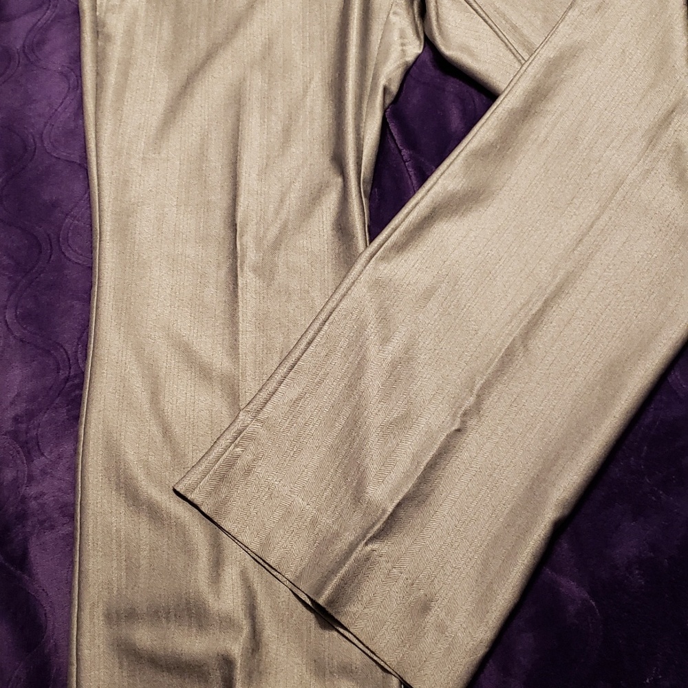 Fun boot cute silver dress pants